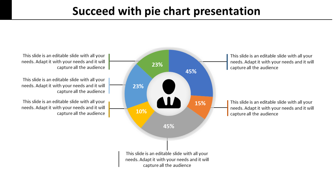 Free - Growth Pie Chart Presentation	Slide Template